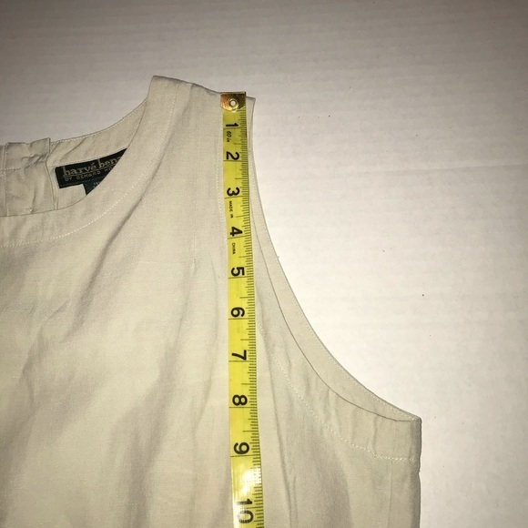 Harve Benard Linen/Silk Blend Sleeveless Top - Picture 9 of 9